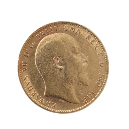 Moeda Libra de Ouro Edwardvs VII 1904