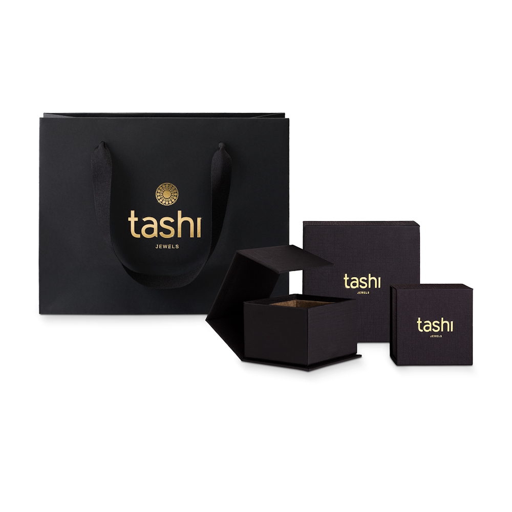 BRINCOS TASHI SYDNEY EM OURO 9K E PRATA 925