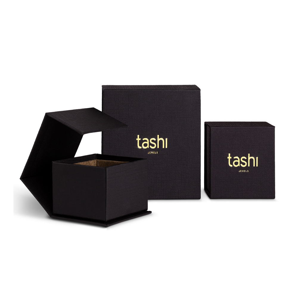 BRINCOS TASHI NIAGARA PRATA 925 3.70GR E OURO 9K 0.20GR