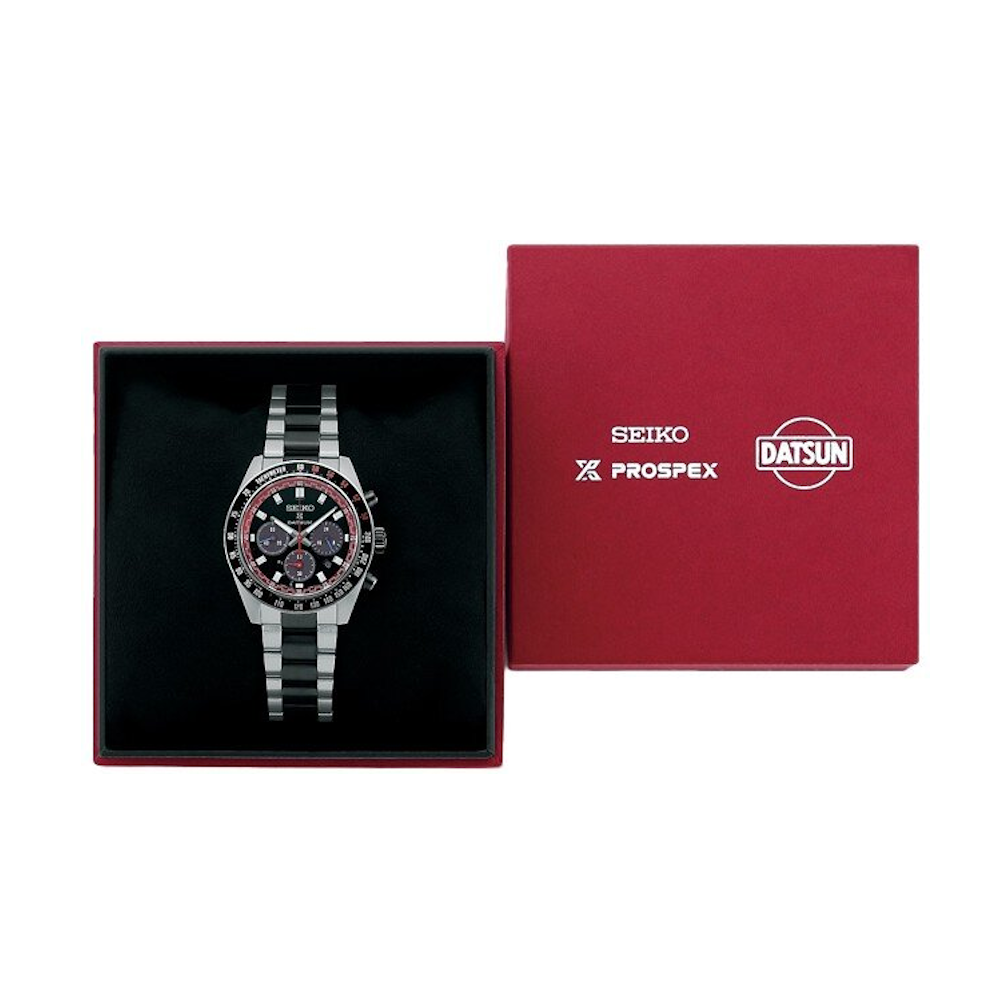 RELÓGIO SEIKO PROSPEX SPEEDTIMER V192 E.L.DATSUN 240Z