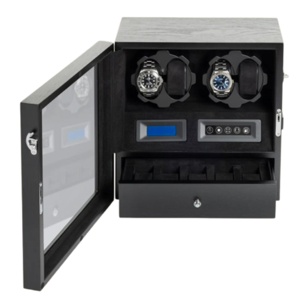Caixa Relógios Automaticos Winder - 4 Watches com Gaveta