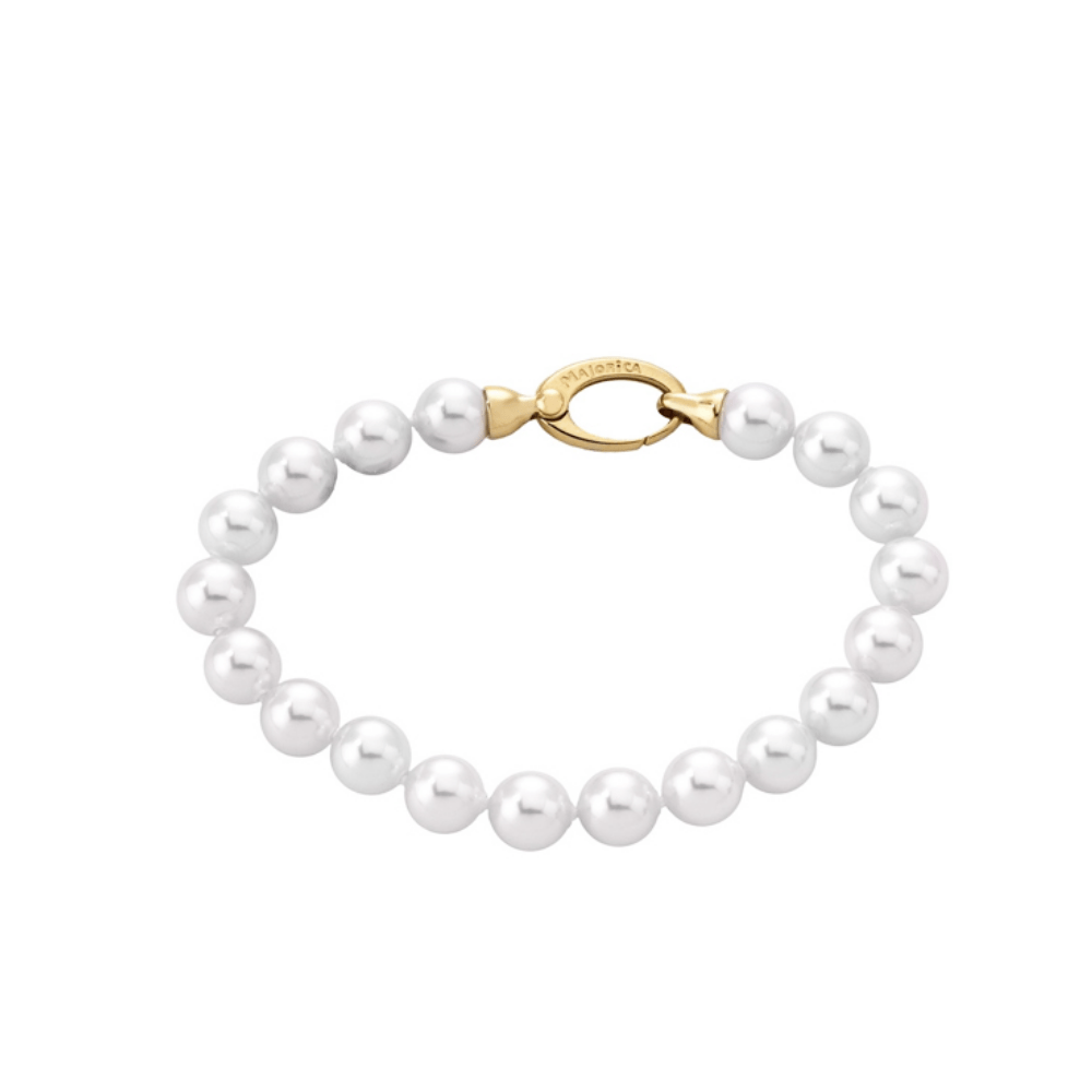 Pulseira Pérolas Majorica em Prata Dourada 925