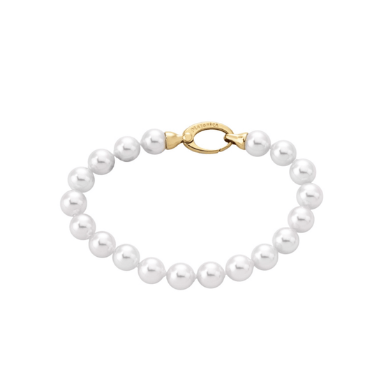 Pulseira Pérolas Majorica em Prata Dourada 925