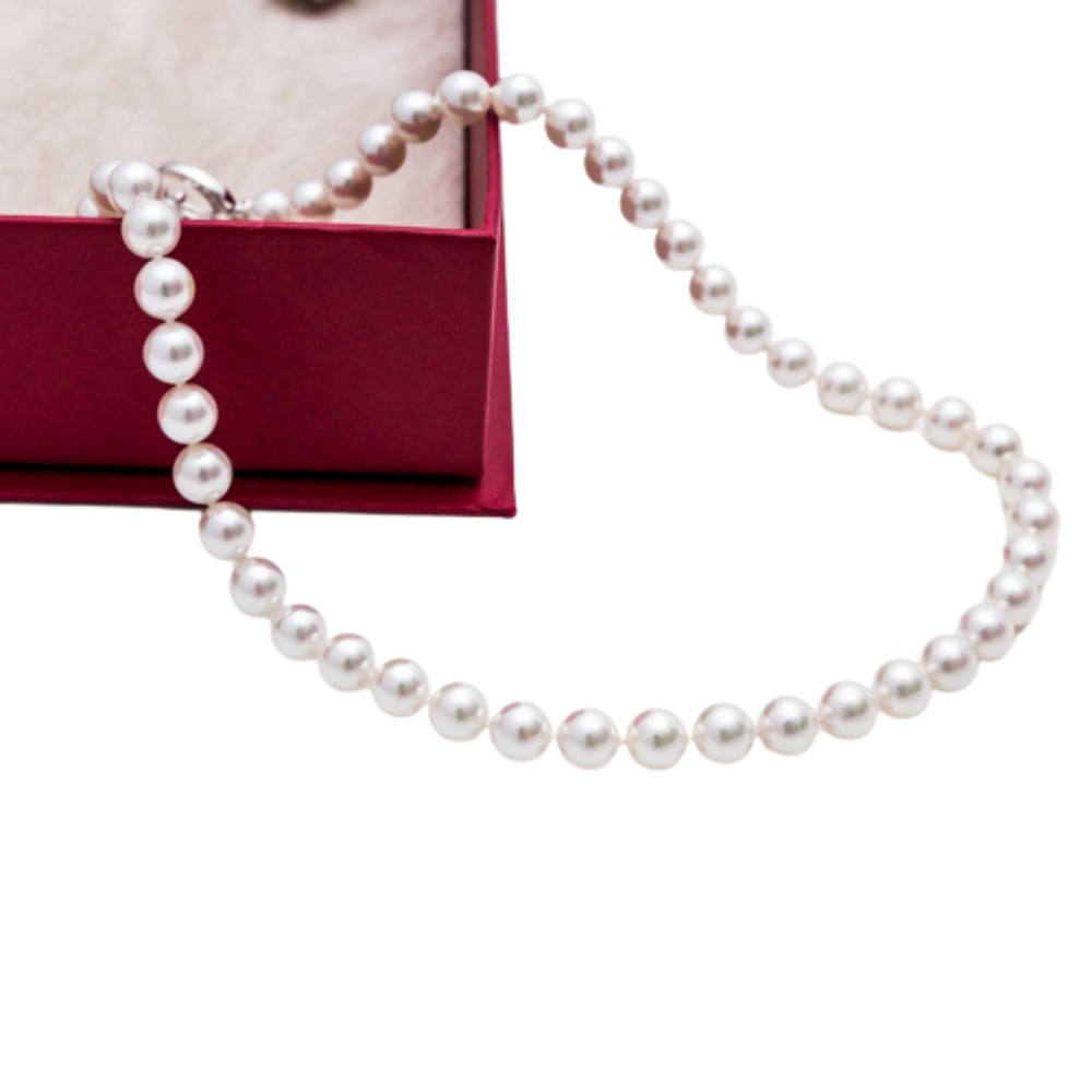 COLAR MAJORICA CLASICO 7MM 50 CM PESO 2.24GR PRATA 925