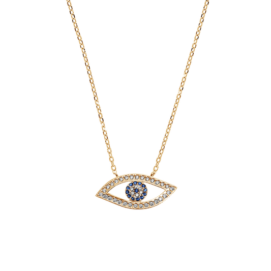 Colar Mulher Eugénio Campos BLUE MYSTIC EYE em Prata Dourada C.F