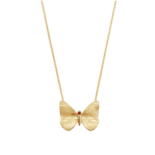 COLAR Eugénio Campos BUTTERFLY EM PRATA 925% DOURADO Tam M