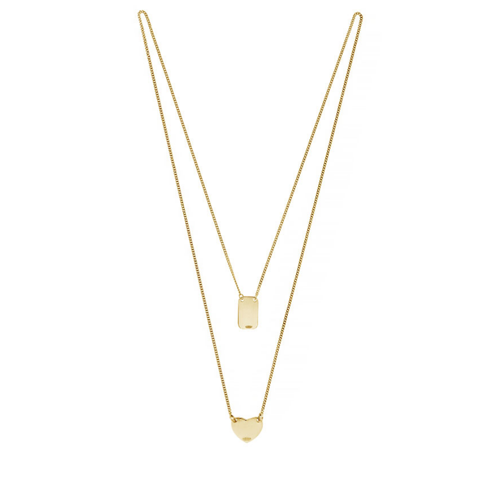 FIO ESCAPULÁRIO EUGÉNIO CAMPO EM PRATA 925% DOURADA CORAÇÃO