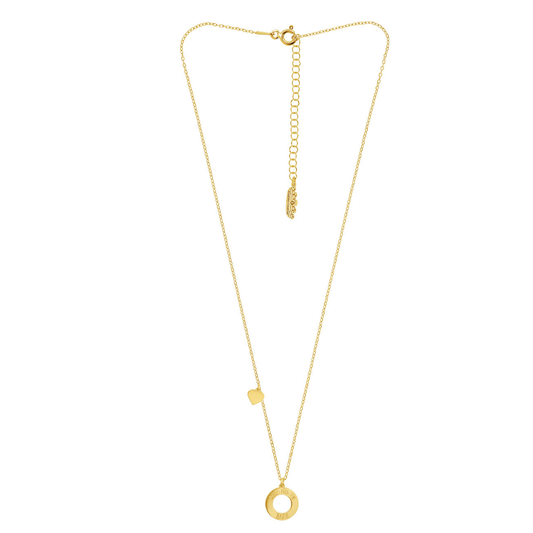 COLAR EUGENIO CAMPOS PRATA 925% DOURADA ( MAE )