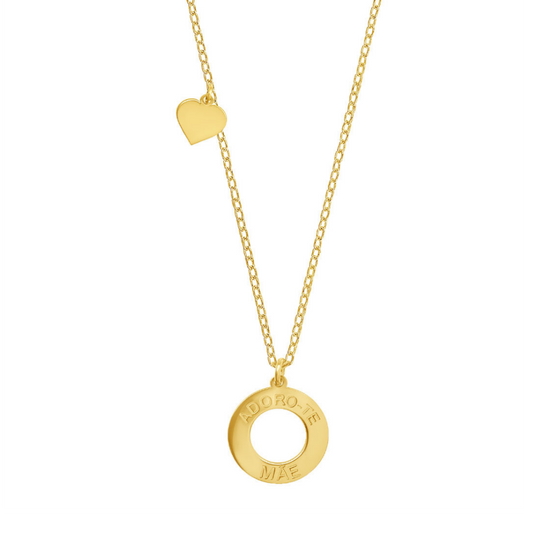 COLAR EUGENIO CAMPOS PRATA 925% DOURADA ( MAE )