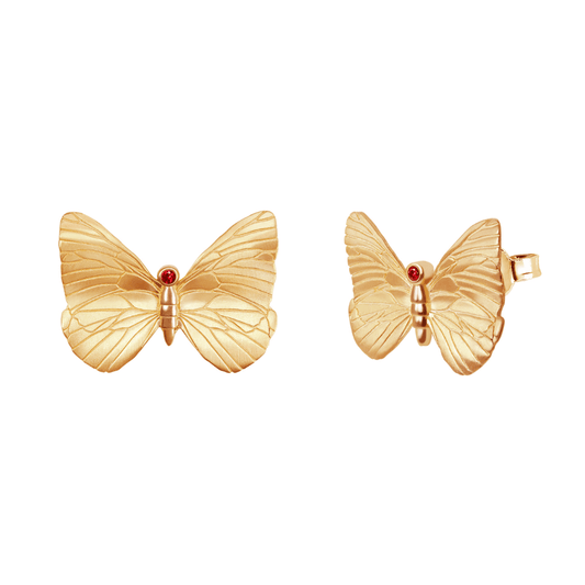 BRINCOS Eugénio Campos SWEET BUTTERFLY EM PRATA 925 COM ZIRCÓNIA