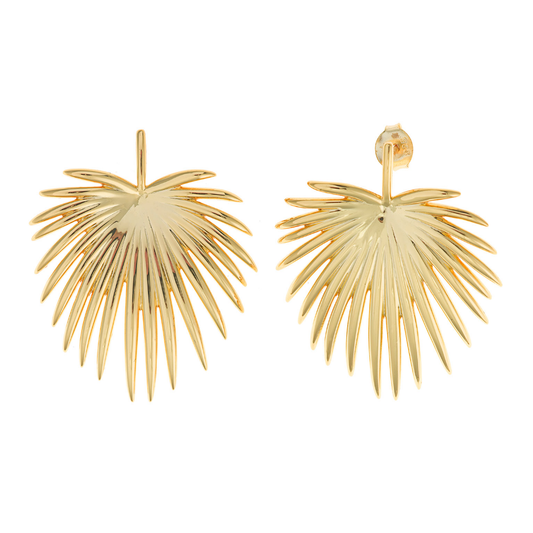 BRINCOS SALVATORE EM PRATA 925% DOURADA