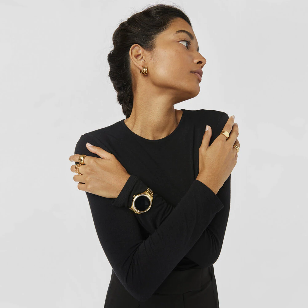 RELÓGIO TOUS T-CONNECT DOURADO C/ ZIRCÓNIAS BRANCAS