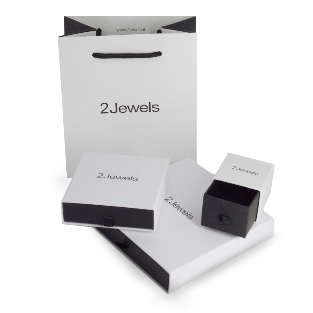 PULSEIRA 2JEWELS EM AÇO E PELE PRETA