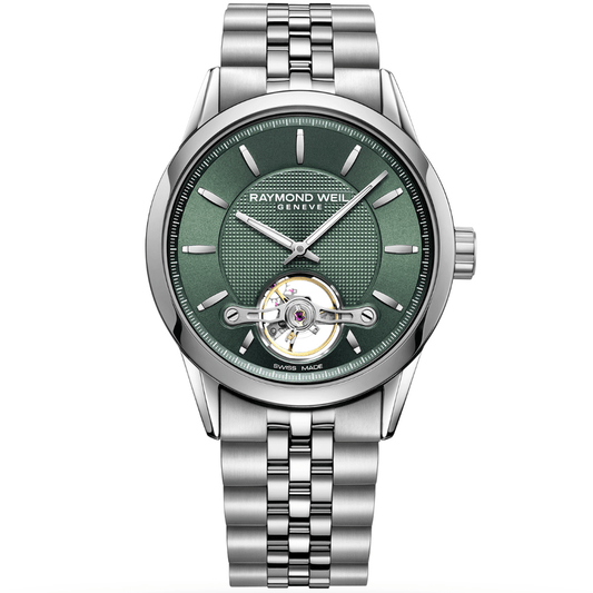 Relógio Raymond Weil Homem Freelancer Automático Open Aperture Green