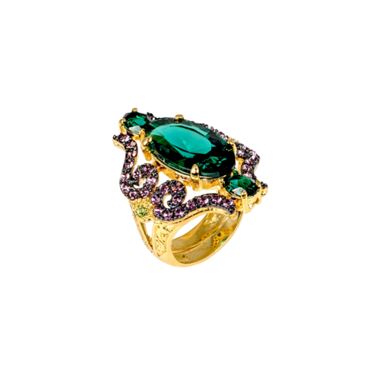 Anel Maximo Betro em Prata c/ Cristais Swarovski