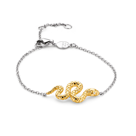 PULSEIRA TI SENTO EM PRATA 925% SERPENTE ( 3.82 GR)