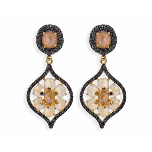 Brincos Mulher Maximo Betro em prata com Cristais Swarovski