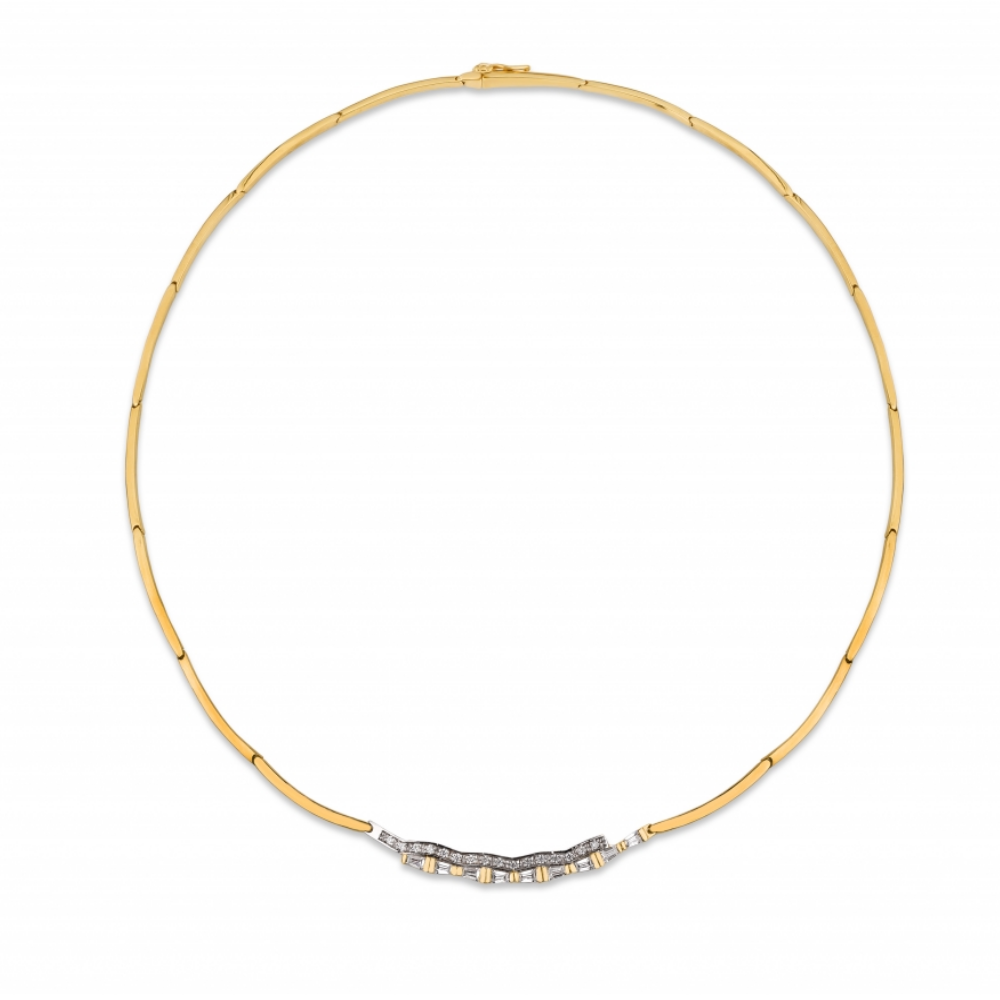 Colar Joalharia Naná em Ouro com zirconias