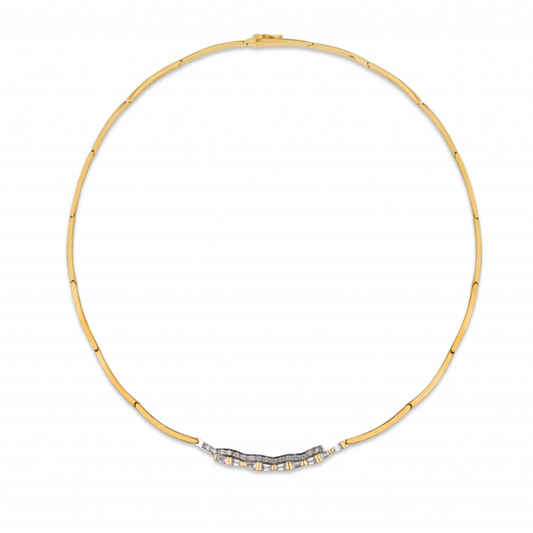 Colar Joalharia Naná em Ouro com zirconias