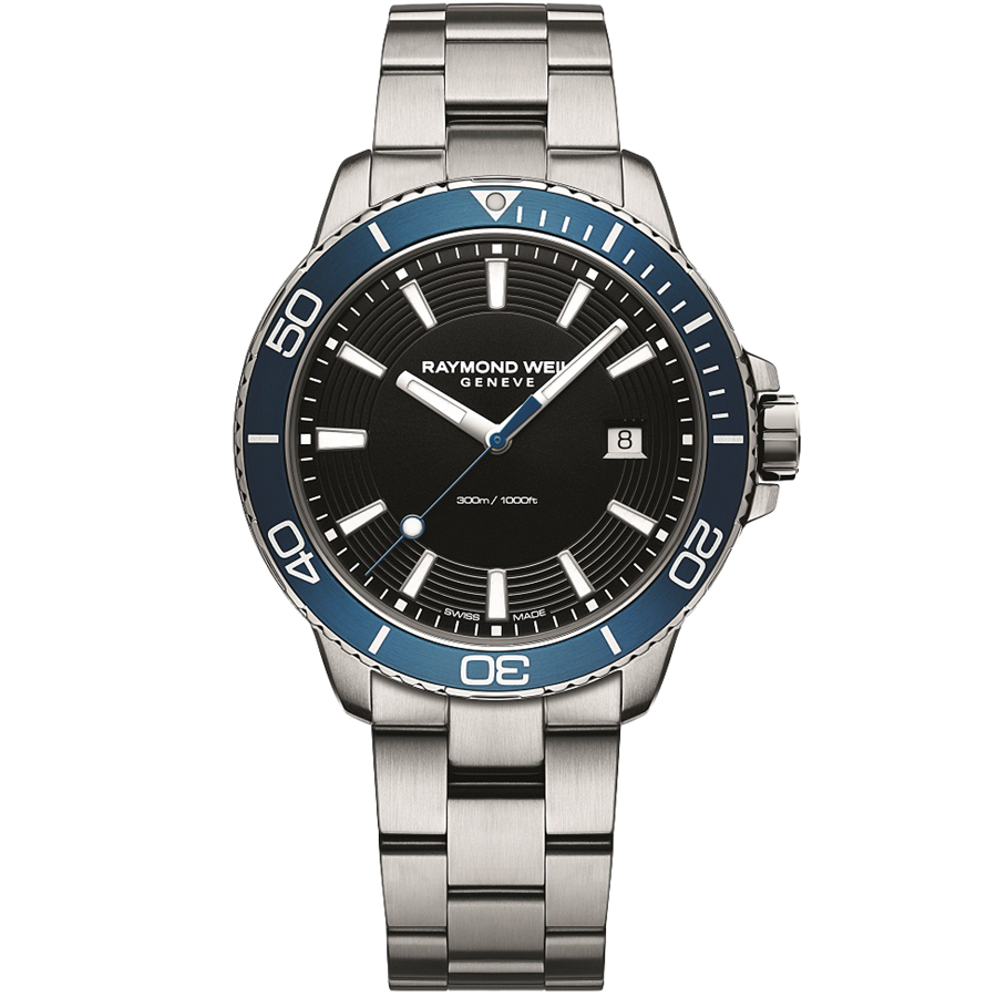 Relógio Homem Raymond Weil Tango 300 Men's Quartz Steel Blue Diver Watch