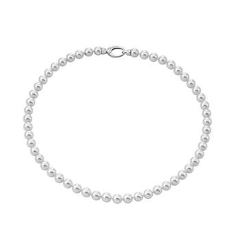 Fio Mulher Majorica Clássico 8mm com 45cm em Prata 925% com 2.16gr