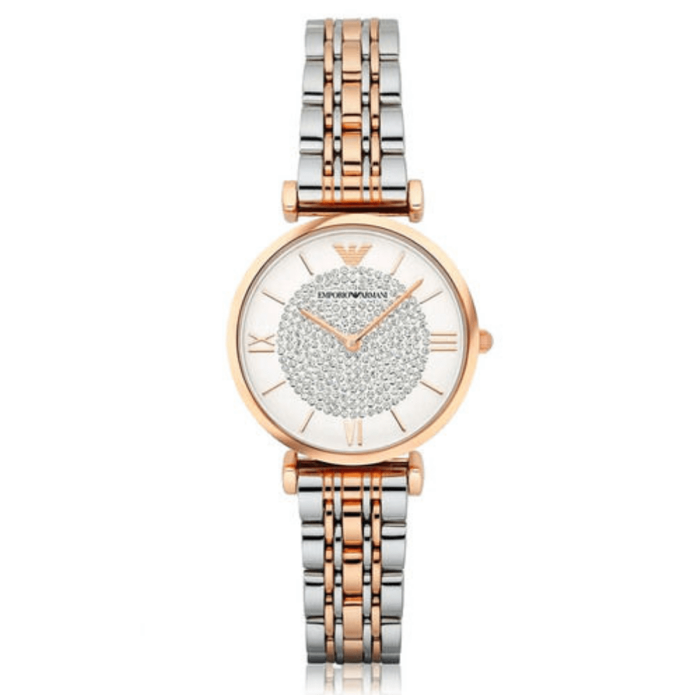 Relógio Emporio Armani Mulher Prateado e Rose Gold