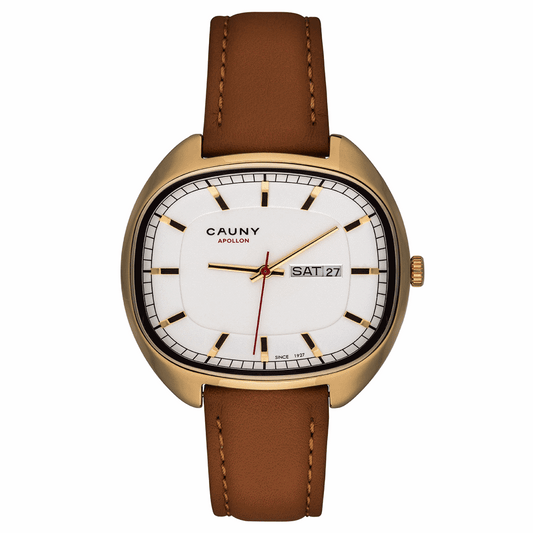 RELÓGIO CAUNY APOLLON DAY DATE GOLD