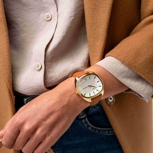 RELOGIO CAUNY APOLLON DAY DATE GOLD 41MM CAP002