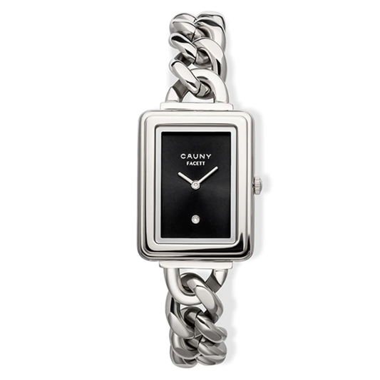 RELÓGIO CAUNY FACETT AÇO PRATEADO