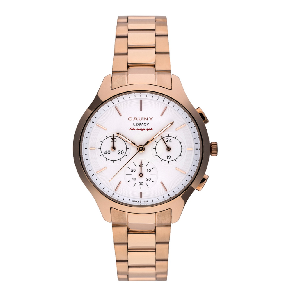 RELÓGIO CAUNY LEGACY 36 CRONO ROSEGOLD