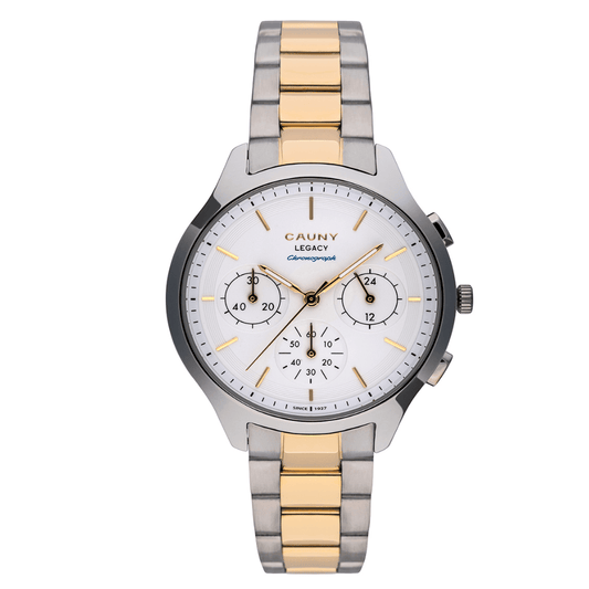 Relógio Cauny Legacy Crono Bicolor