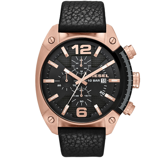 Relógio Homem Diesel Preto e dourado