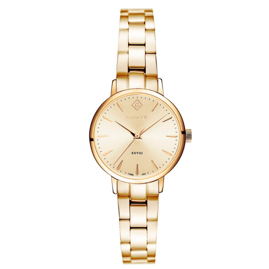 RELÓGIO GANT EM AÇO DOURADO PARK AVENUE 28MM