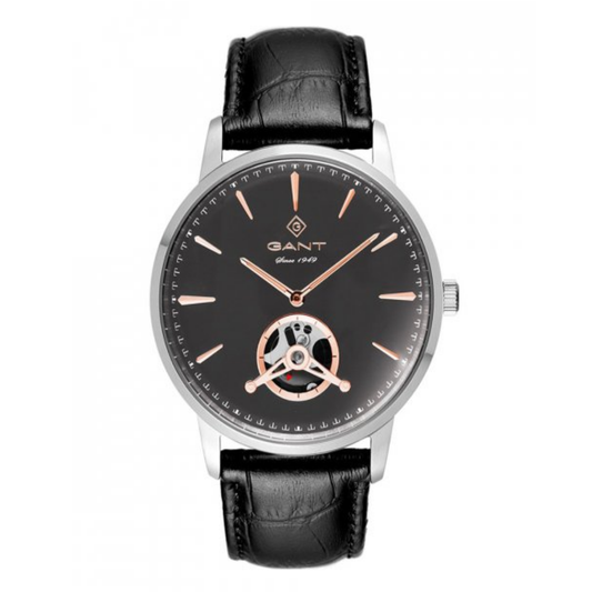 RELOGIO GANT HEMPSTEAD, 43 2H CX CINZENTO PELE PRETA