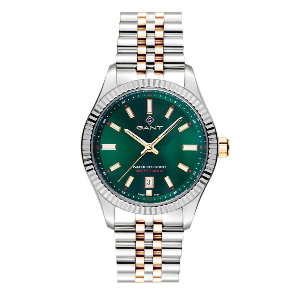 RELÓGIO GANT SUSSEX BICOLOR MOSTRADOR VERDE
