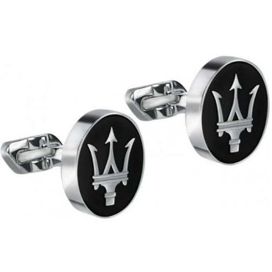 Botões de Punho Homem Maserati Preto