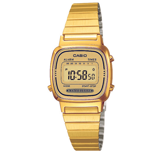 Relógio Casio Dourado Litle Digital