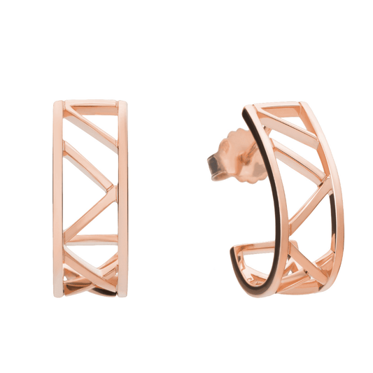 Brincos Mulher Carlton Jewellery Longo em Ouro Rosa 18K