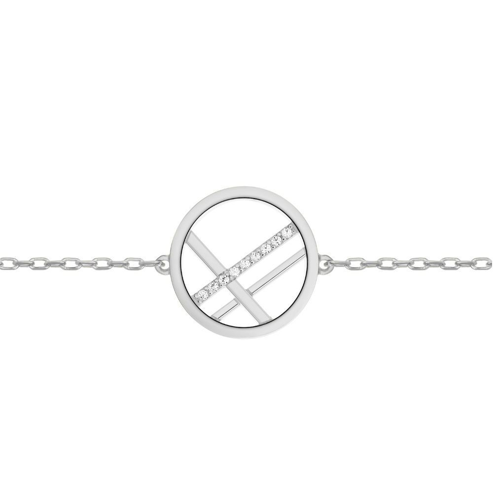 Pulseira Carlton Jewellery em Ouro Branco 18k com Diamantes