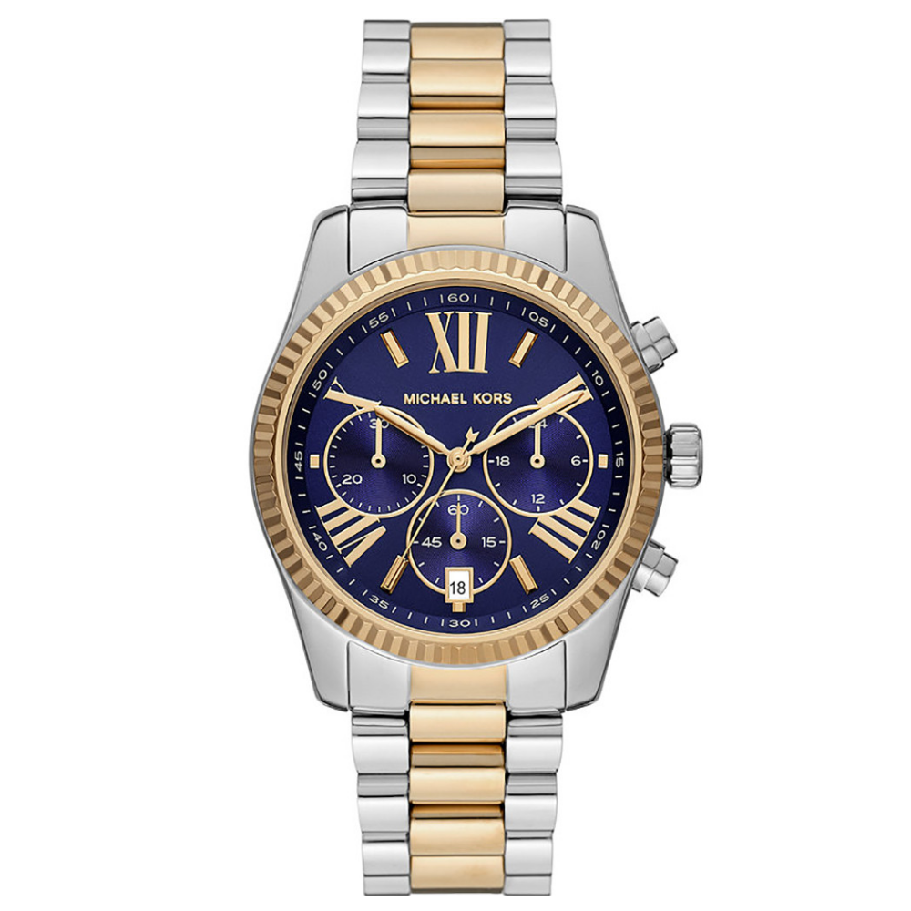RELOGIO MICHAEL KORS BICOLOR MUST. AZUL