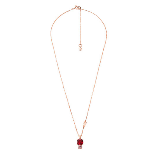 COLAR MICHAEL KORS EM PRATA 925% ROSE GOLD PLAQUEADA A OURO 14K     C/ ZIRCONIAS