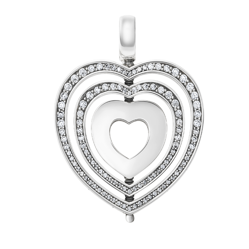 PENDENTE TASHI HEART II EM PRATA 925 E OURO 9K AG: 10.00GR AU: 0.20GR