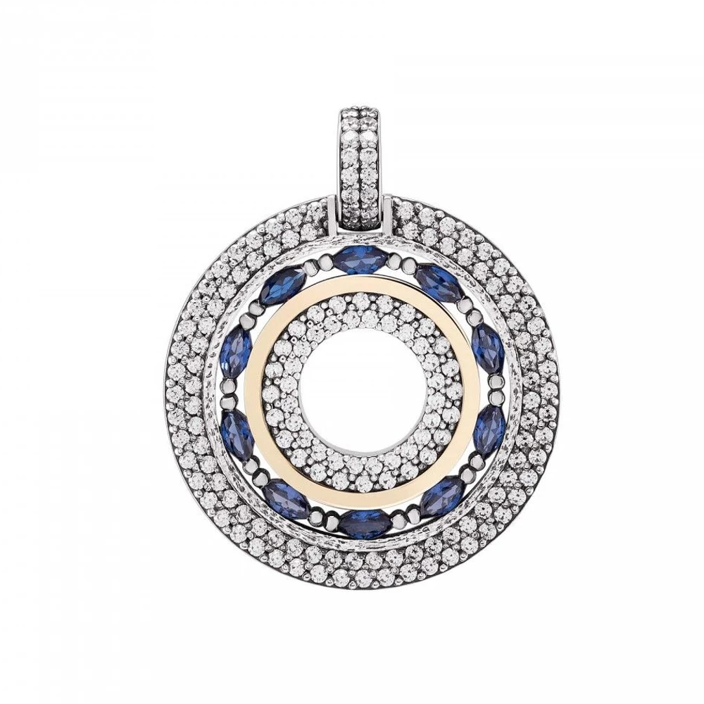 PENDENTE TASHI NIAGARA PRATA E OURO9K PT