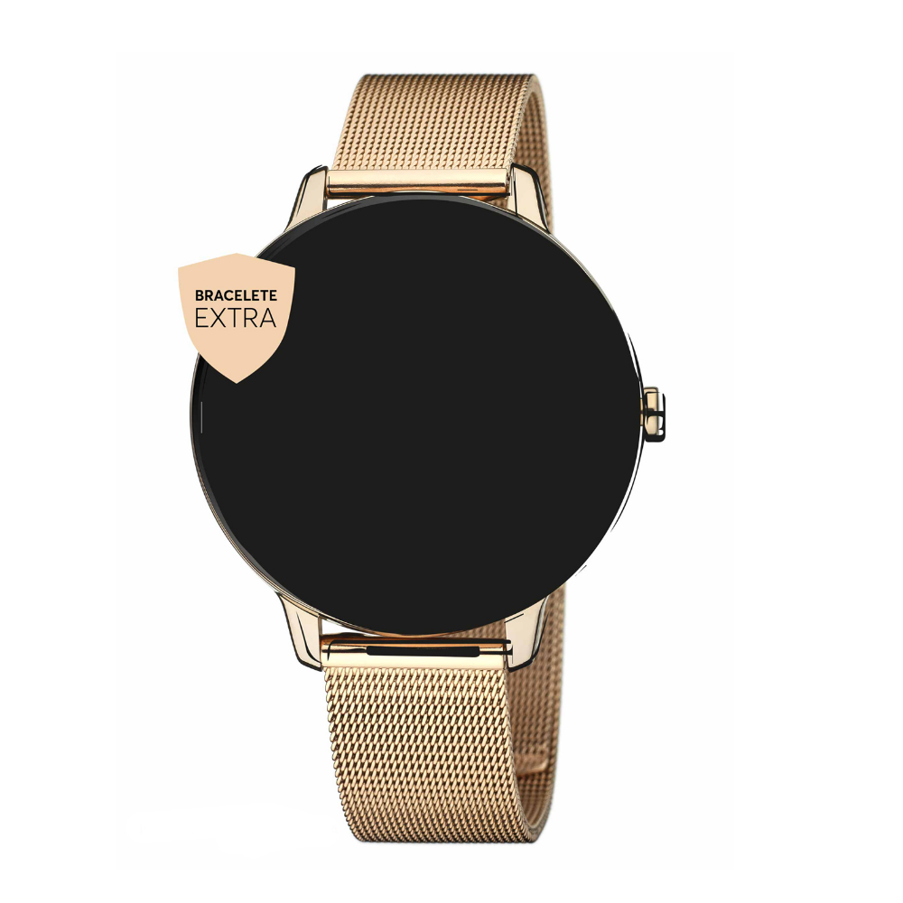 BRACELETE SMARTWATCH ONE MALHA MILANESA ROSE GOLD