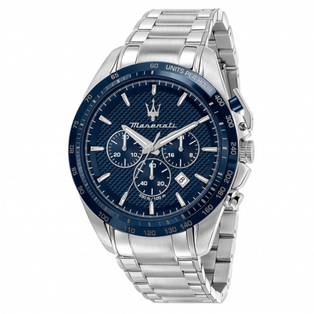 Relógio Maserati Traguardo Mostrador Azul