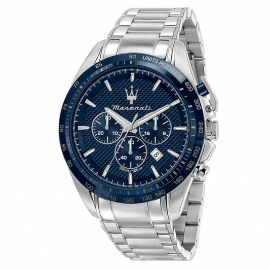 Relógio Maserati Traguardo Mostrador Azul