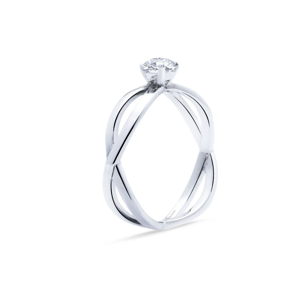 Solitário Carlton Jewellery ouro 18k com Diamantes