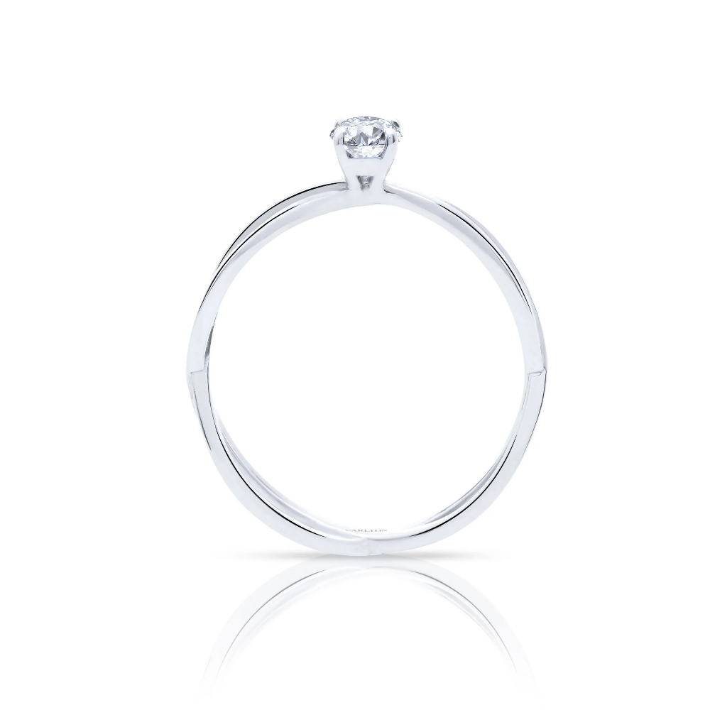 Solitário Carlton Jewellery ouro 18k com Diamantes