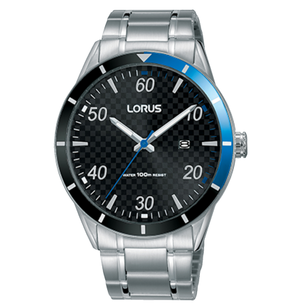 Relógio Homem Lorus Sport Black Sunray Dial