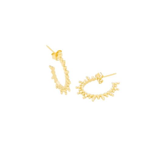 ARGOLAS RADIANT EM PRATA 925% DOURADA